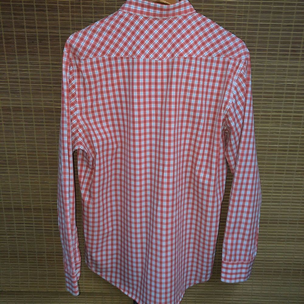 BILLY REID Shirt Button Down PINK WHITE PLAID XXL - Picture 3 of 4